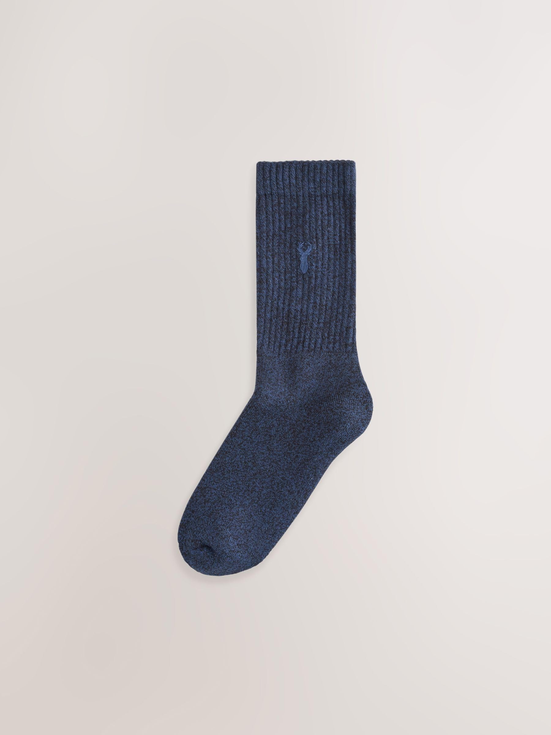 NEXT Herren Dicke Socken mit Hirsch-Stickerei, 10er-Pack