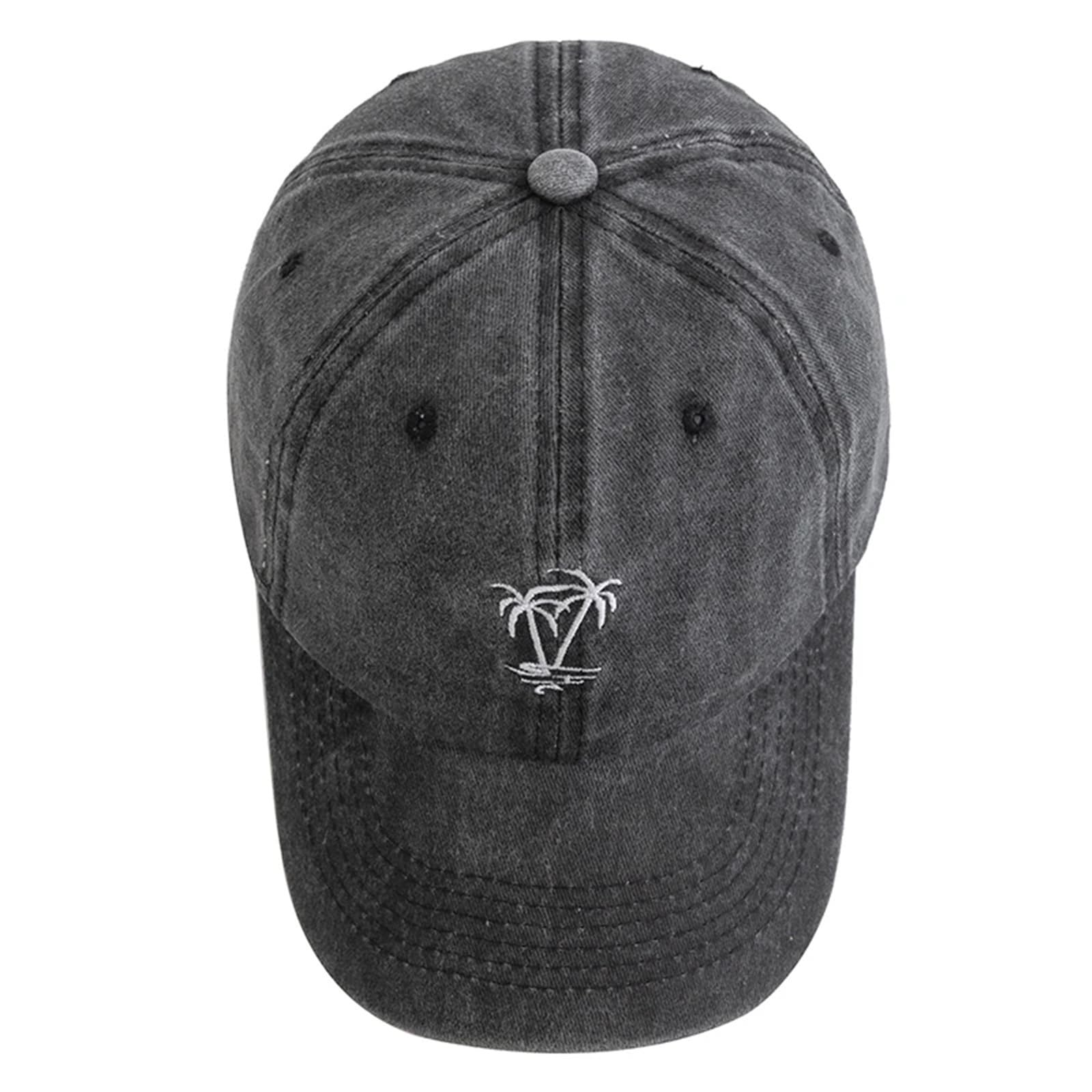 2 pezzi Unisex Lavato Cotone Berretto Ricamo Vintage da Baseball Uomo Donna Casual Cappelli Esterno per Uomo Donna