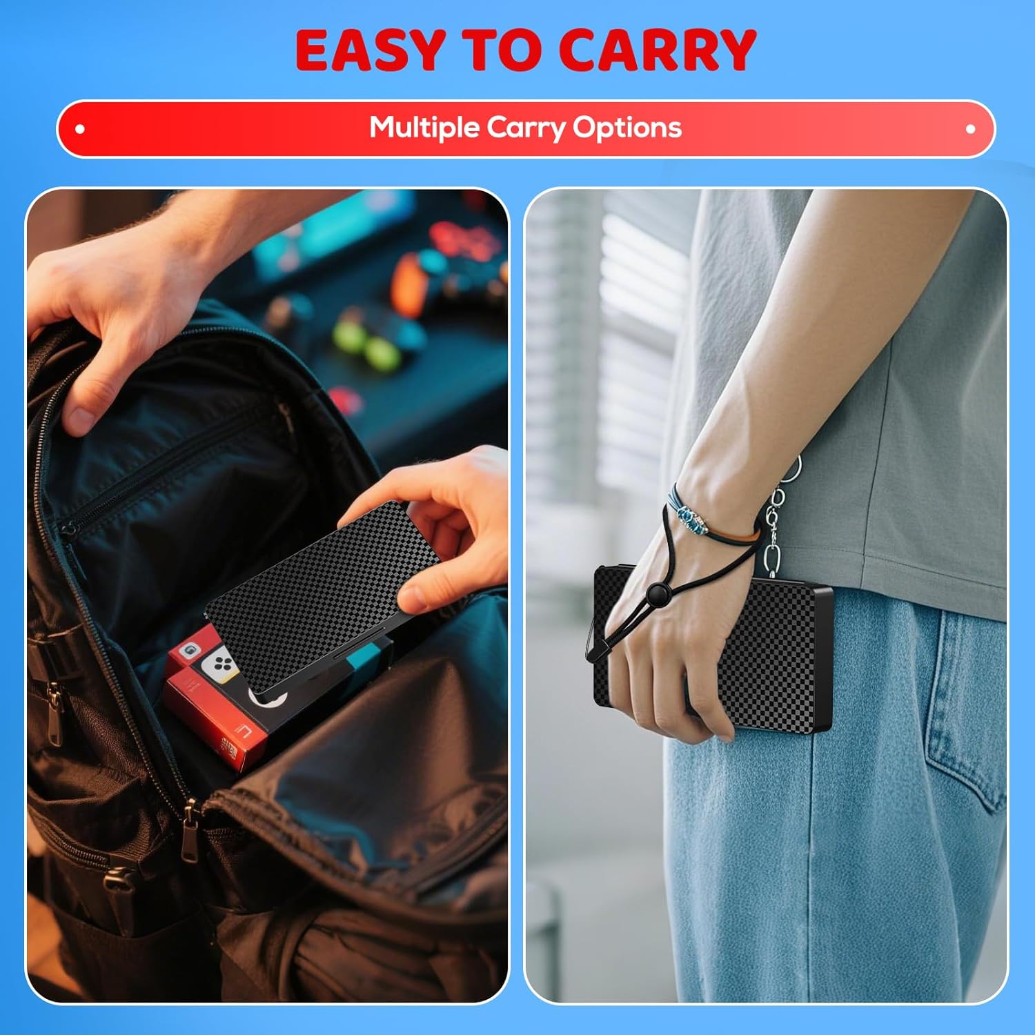 Switch Game Case for Nintendo Switch - Portable Cartridge with 12 Game & 12 Micro SD Card Slots, Switch Card Case- Hard Shell, Soft Silicone Lining, Magnetic Closure - Image 7