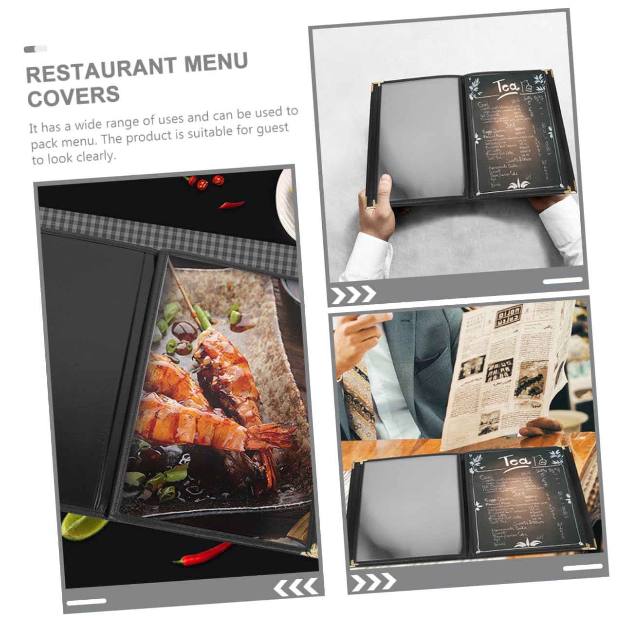 Protectora Transparente De Menú Funda De Pvc Reemplazo De De Menú Para Catering