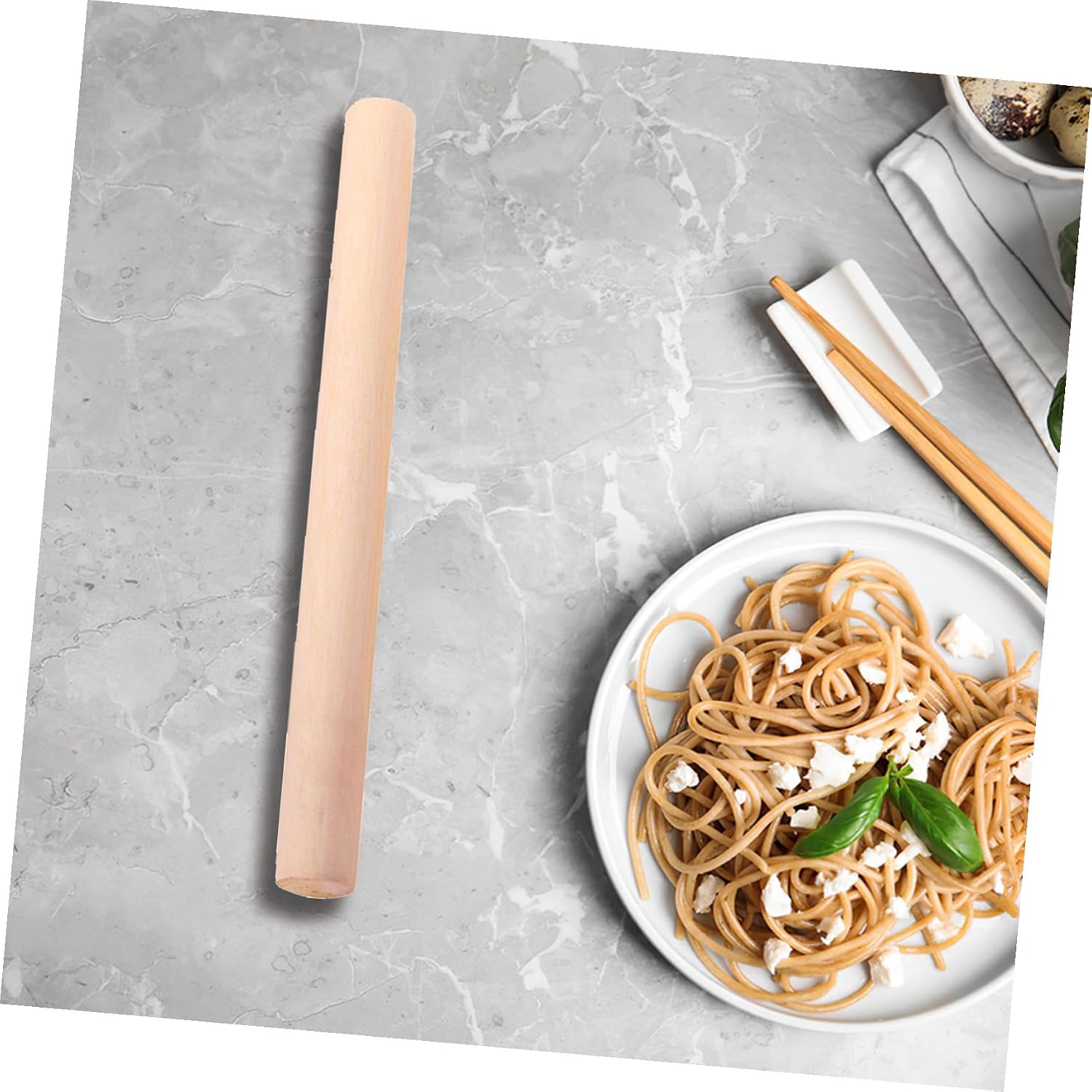 FUOYLOO Wood Rolling Pin Dough Roller Baking Tool 10pcs Wooden Dumpling Pastry Rolling Pins for Kitchen Baking and Dough Preparation