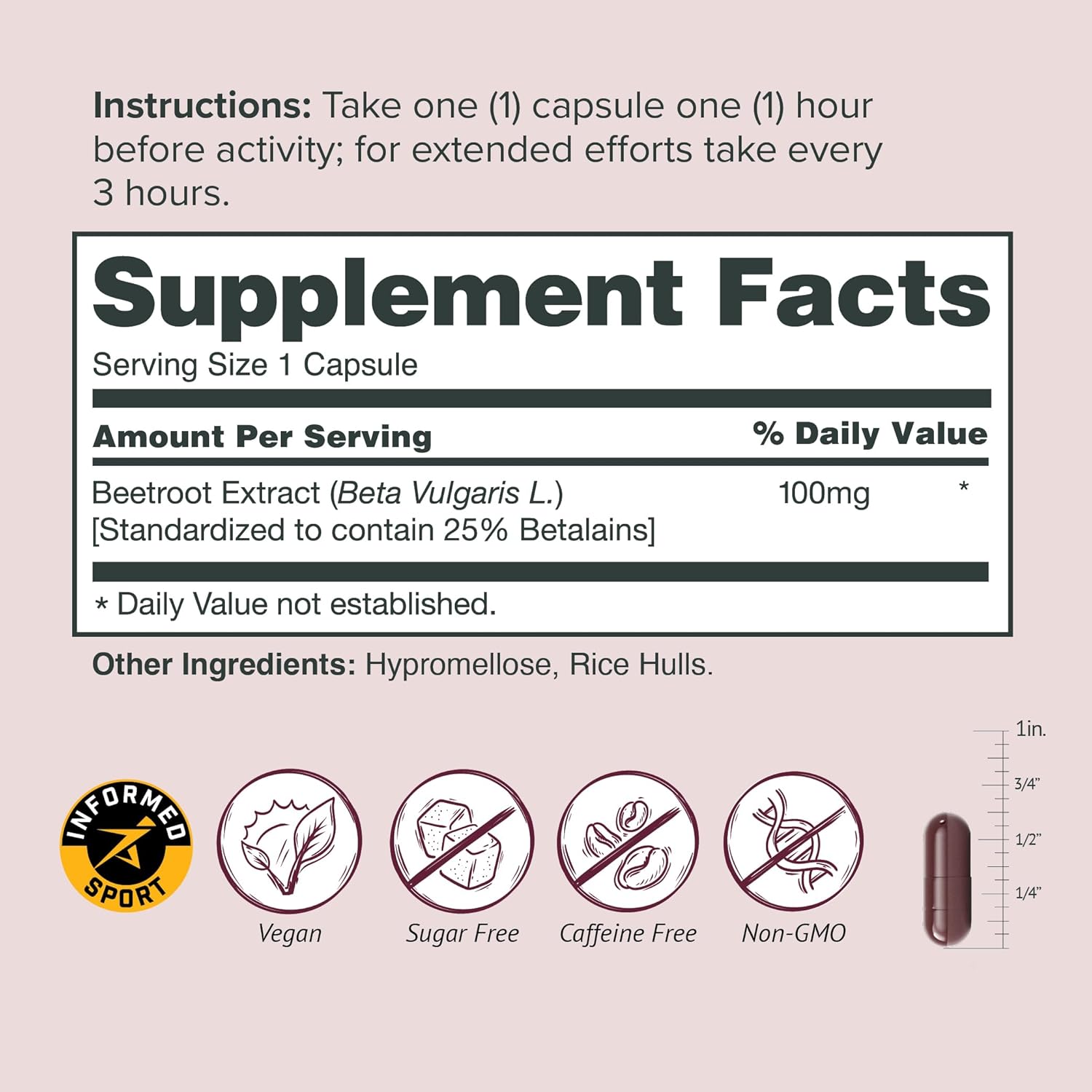 Sur AltRed Beet Root Capsules for Muscle Recovery and Sports Nutrition - 25% Betalain Extract Pre Workout & Nitric Oxide Supplement for Endurance Athletes