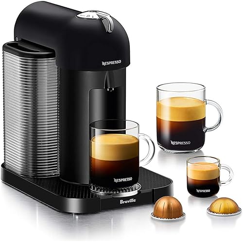 Nespresso Vertuo Coffee and Espresso Maker by Breville, Matte Black, 400 mL Capacity