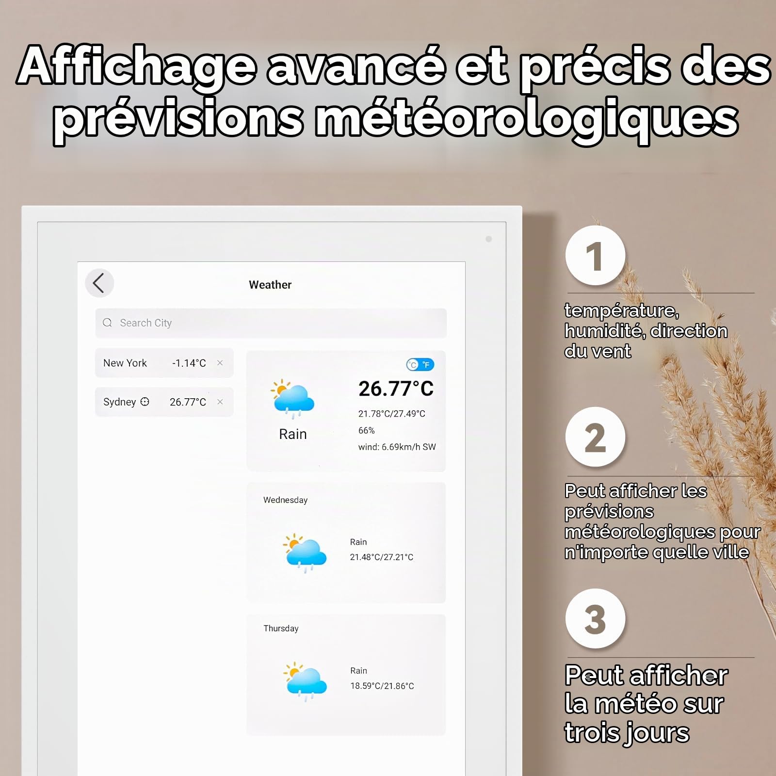 ISTOYO Calendrier Numérique, Calendrier Mural électronique Intelligent de 39,6 cm/ 15,6 pouces avec Photos pour le Partage Vidéo, Plans Simplifiés de Famille/Bureau/école/événement