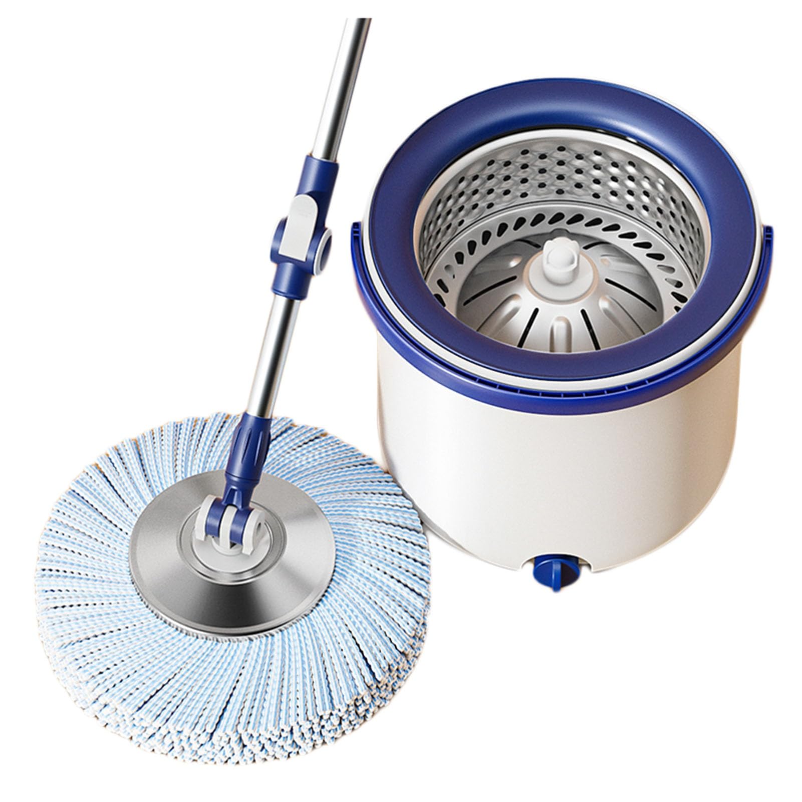 Mopp- Und Eimer-Set Mit Auswringer, 5 L (1,09 Gallonen), Kunststoff-Moppeimer for Nass- Und Trockengebrauch, Bequemer, Langlebiger Ausgießgriff for Boden Und Fenster