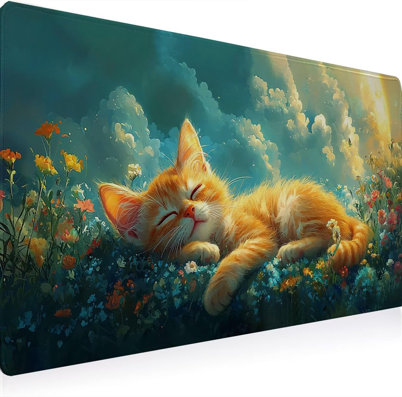 Podkładka pod mysz, podkładka pod mysz XXL 1200 x 600 mm podkładka pod mysz dla graczy, wodoodporna gumowa podstawa, duża podkładka pod mysz do gier na biurko szyte krawędzie wodoodporna