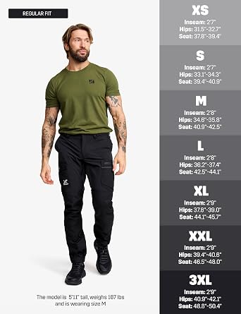 RevolutionRace Rambler Lightweight Pro Trousers for Men, Outdoor Walking and Hiking Trousers