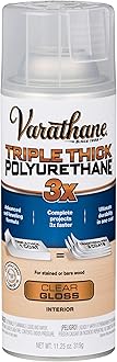 Varathane Rust-Oleum 318292 Triple Thick Polyurethane Spray, Clear