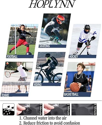 Miniatura 7 de HOPLYNN Youth Boys 2 Set Thermal Underwear Compression Leggings and Shirts Long Johns, Kids Fleece Warm Lined Base Layer