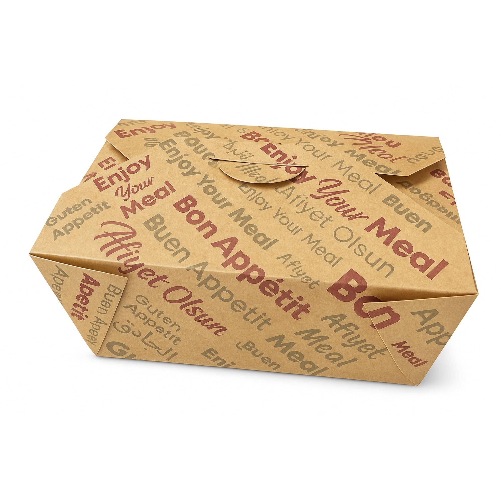 Lote de 200 cajas de almuerzo de Kraft | Envases de alimentos Kraft para pasta, arroz, ensaladas, comida callejera y menús para llevar | Cajas desechables para restaurantes, aperitivos y entrega