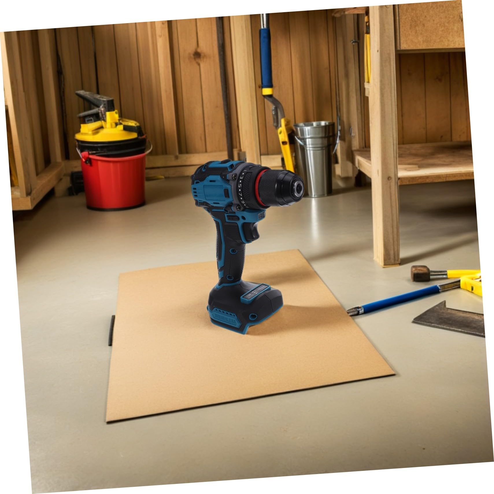 SEWACC Taladro Eléctrico Inalámbrico Portátil Atornillador Compacto para Bricolaje y Reparaciones Casa Compatible con Brocas Diseño Ligero y Potente para Uso Versátil