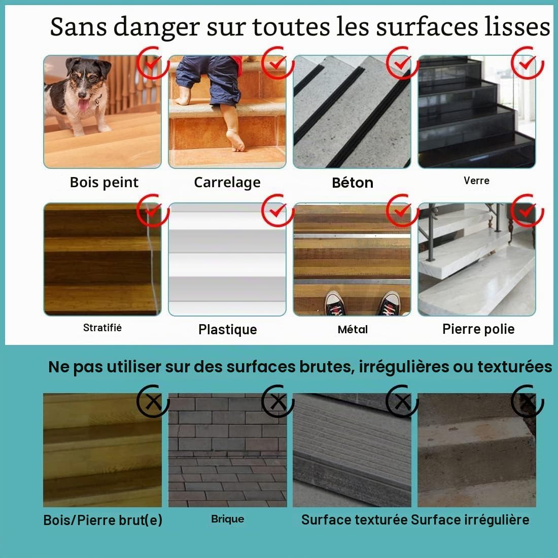 Bande Antidérapante adhésive 25cm x 5m Ruban Adhésif Antidérapant Forte Adhésif, Bande Sécurité, Bande Antidérapante Adhésive pour Escaliers, Marches, Revêtements de Sol Noir