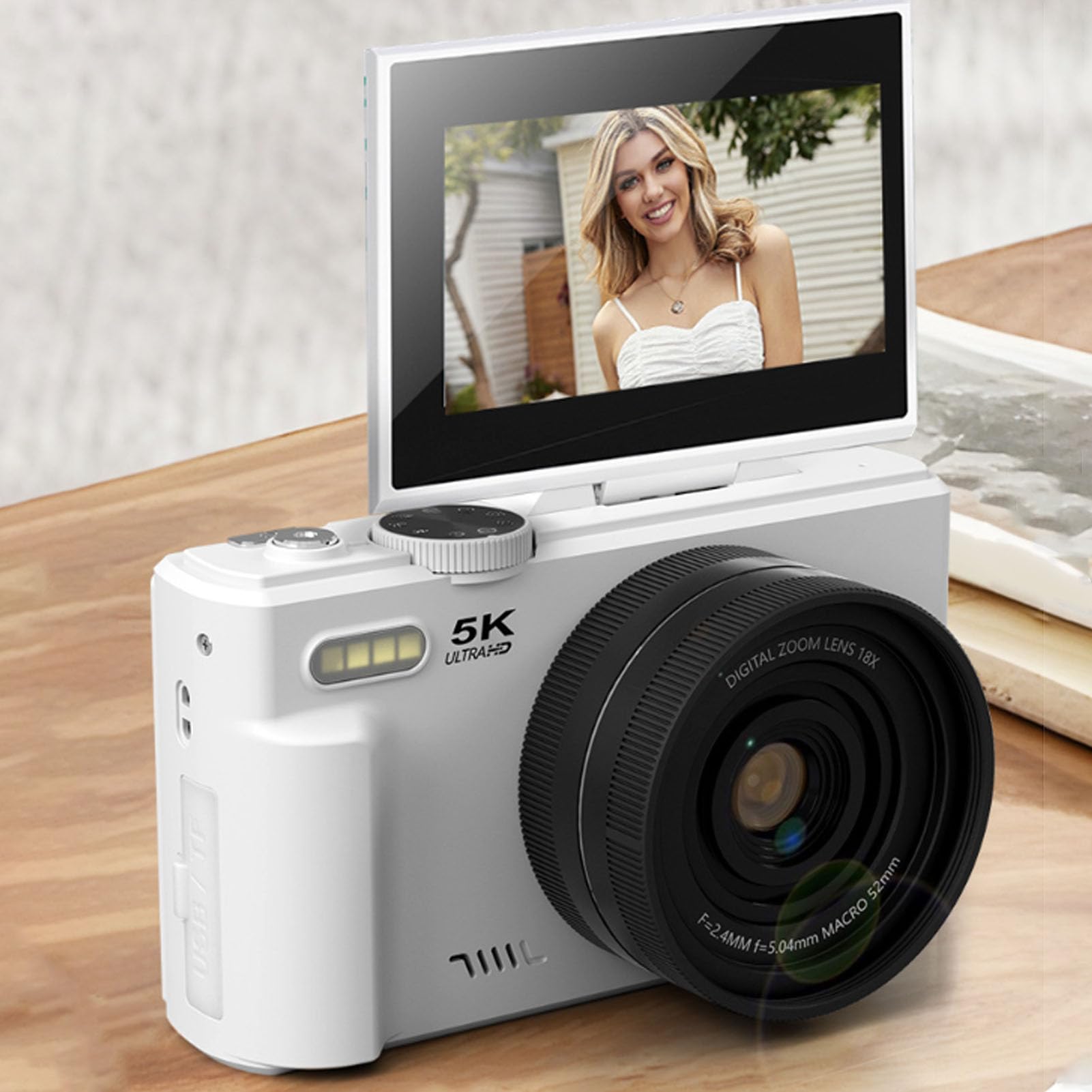 Amazon.com : 5K UHD Digital Camera, 75MP 18X Zoom WiFi Autofocus