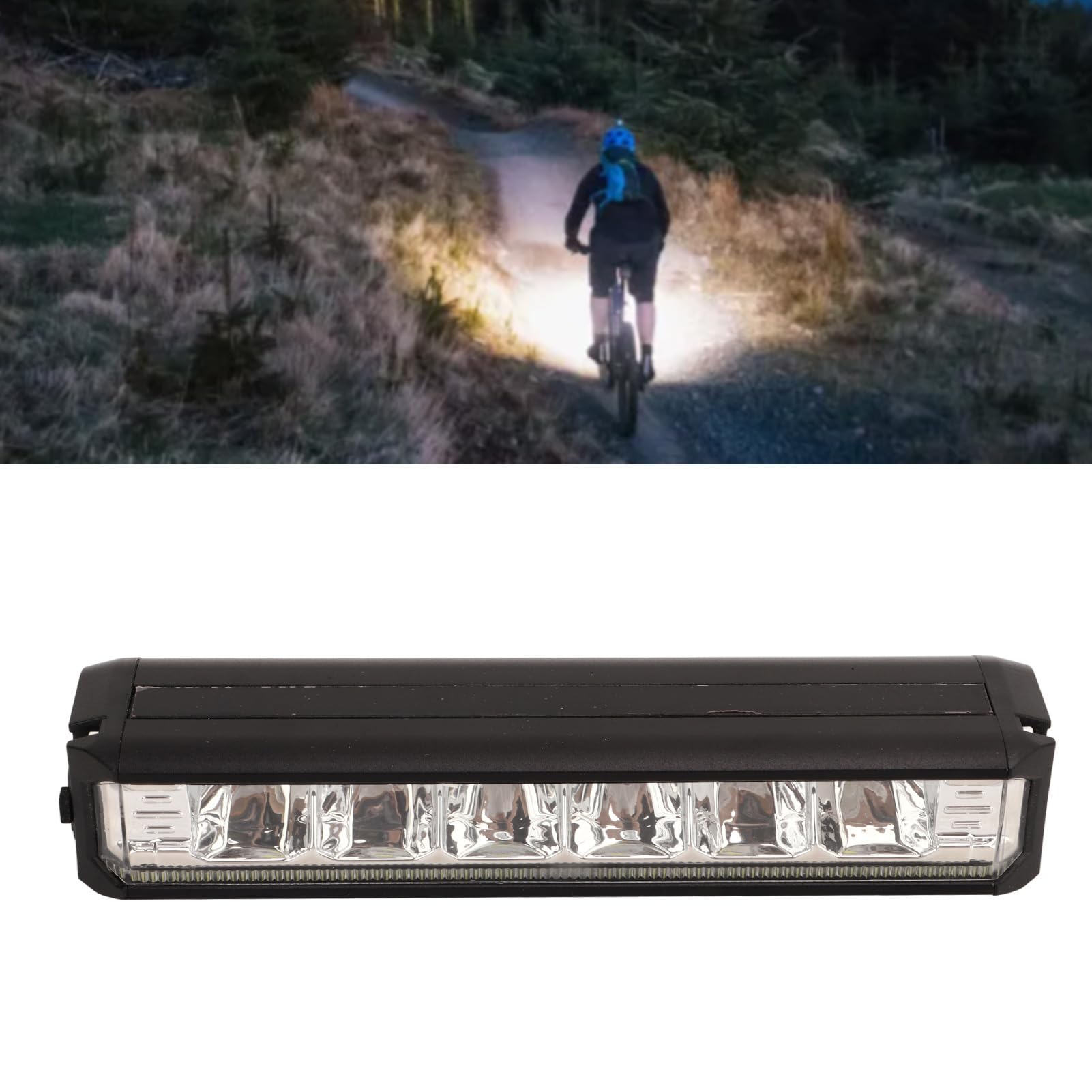 Luz para Bicicleta, Recargable por USB, 6 Luces de Aleación de Aluminio de Alto Brillo, Multimodo, Ahorro de Espacio, Juego de Luces para Bicicleta para Correr Al Aire