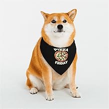 &Eacute;charpe pour animaux de compagnie Pizza Friday lavable et r&eacute;glable pour chiens et chats
