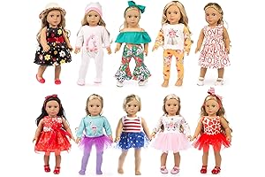 ZQDOLL 18 Inch Doll Clothes to Change
