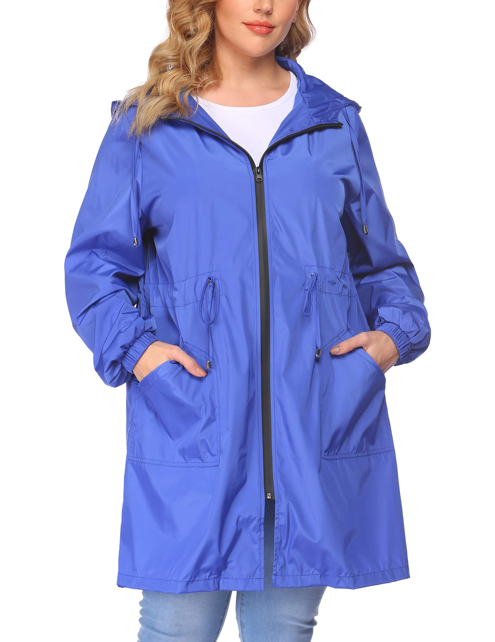 IN'VOLANDPlus Size Women's Rain Jacket