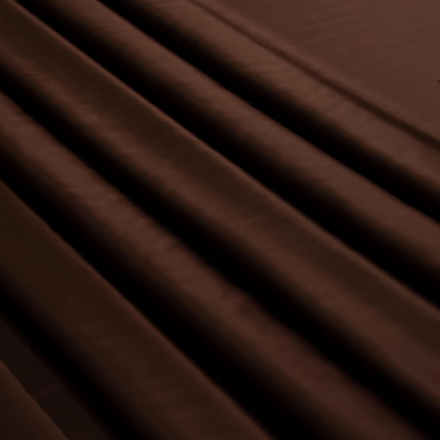 100% Pure Mulberry Silk Fabric by The Yard – Premium Solid Color Silk Fabric, Cut-to-Size, Soft and Luxurious for Sewing, DIY Crafts, Dresses, Bedding (Dark Brown #89)