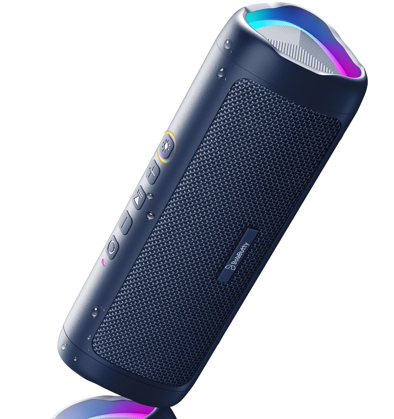 Bluetooth Speaker, 20W HD Sound, Portable Wireless, IPX5 Waterproof, Up to 24H Playtime, TWS Pairing, for Home/Party/Outdoor/Camping/Beach Essentials, Electronic Gadgets, Birthday Gift (Navy)