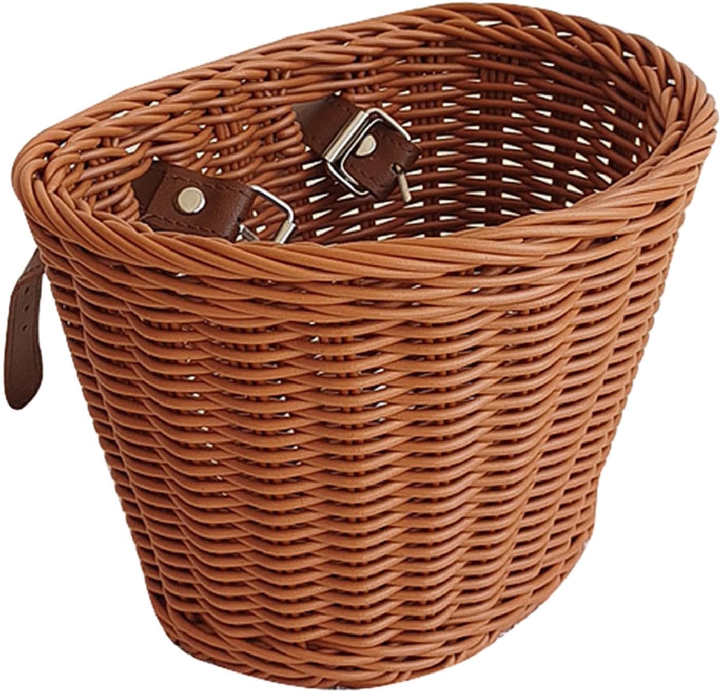 Cestino per bici per bambini in vimini fatto a mano cestino in vimini per bicicletta cestino anteriore per manubrio scooter cestino per manubrio scooter cestino per bici per bambini borsa per bici da
