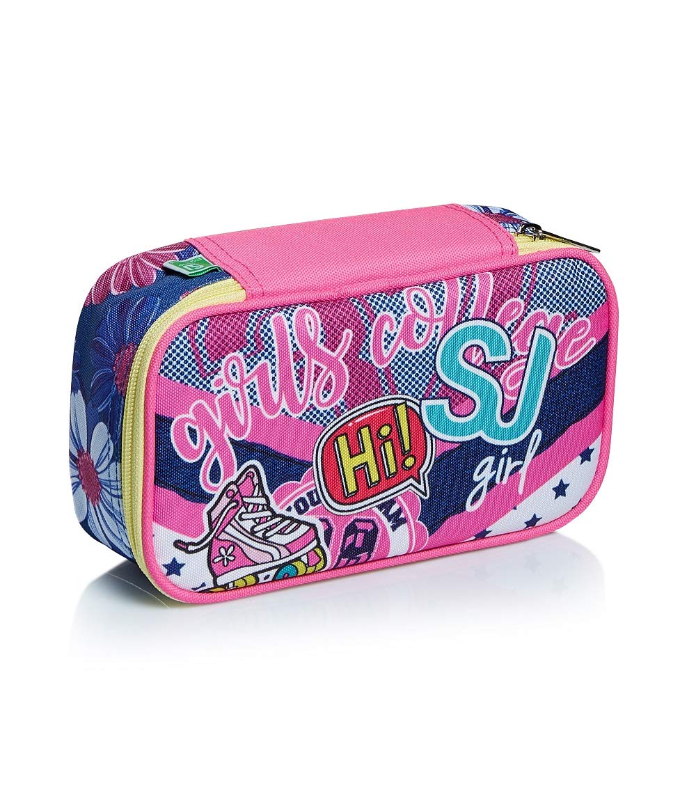 SJ GANG STYLE JAM GANG Quick Case Seven Astuccio, Unisex - Bambini e ragazzi, Rosa, Taglia Unica