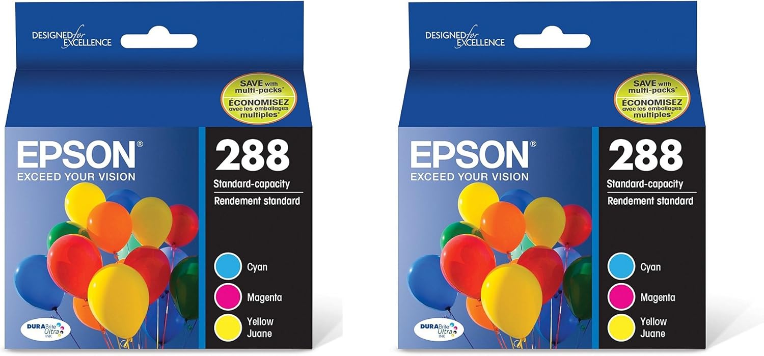 Epson T288520 DURABrite Ultra Color Combo Pack Standard Capacity Cartridge Ink XastcK, 2 Pack