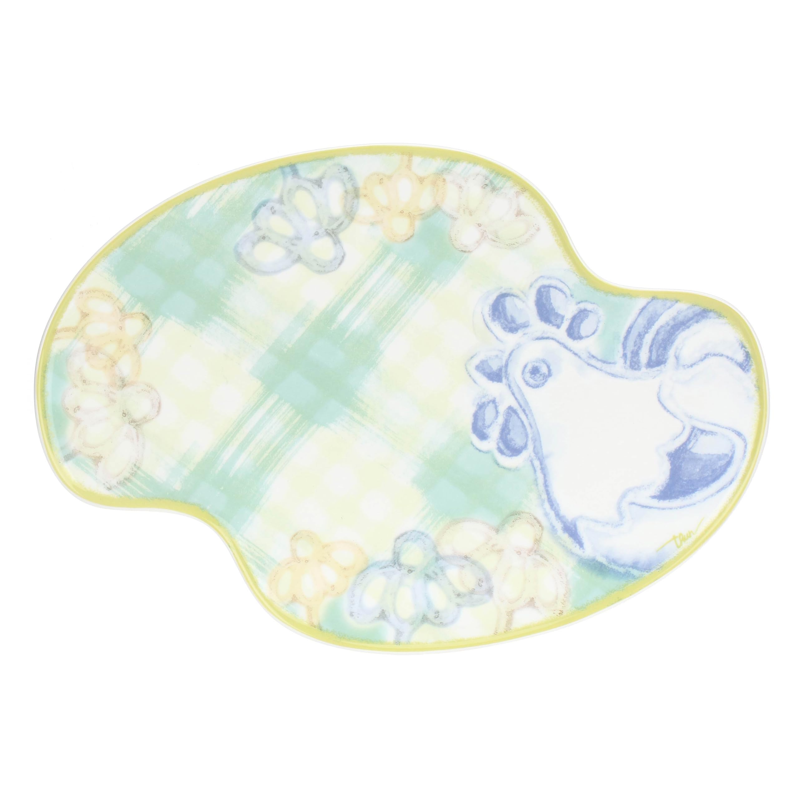 THUN Piatto colomba, porcellana, Collezione Giardino di Primavera, 36 x 27 cm