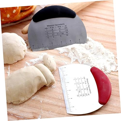 Miniatura 4 de Cortador de masa raspador de masa de grado alimenticio, cortador de masa con báscula de acero inoxidable