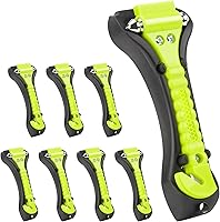 Vista 13 de 2 piezas para romper ventanas de automóvil, rompecristales, cortador de cinturón de seguridad, martillo de seguridad 2 en 1 para automóvil