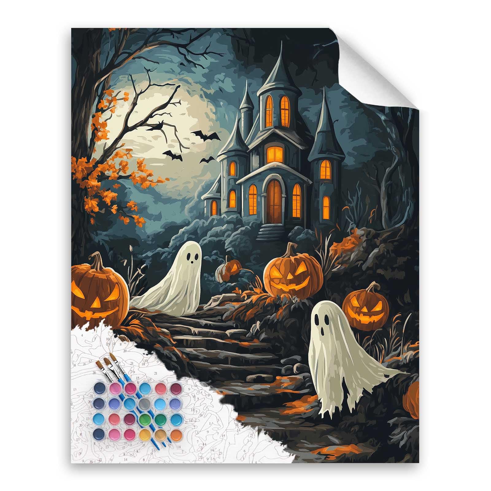 Amazon.com: Cawpom Halloween Painting Kit for Adults, Ghost Paint