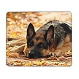 YzgWjBhd German Shepherd Dog Print Mouse Pad for Laptop & PC, Cute Mousepad Personalized Mousepads Design for Women Men, 7 x 8.6 in
