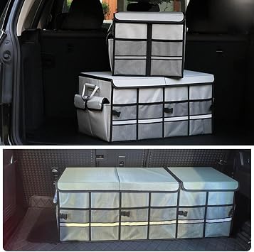 Car Trunk Organizer for Volkswagen Golf (1974-2025),Water-Resistant Foldable Storage Box Removable Dividers Handles for SUV Sedan Multiple Pockets
