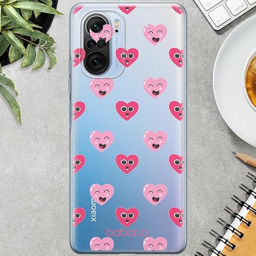 Miniatura 3 de ERT Group - Carcasa para Xiaomi MI 11i/REDMI K40/K40 PRO/Poco F3/F3 PRO Original y Oficial, Patrón Corazones 006, Parcialmente Transparente