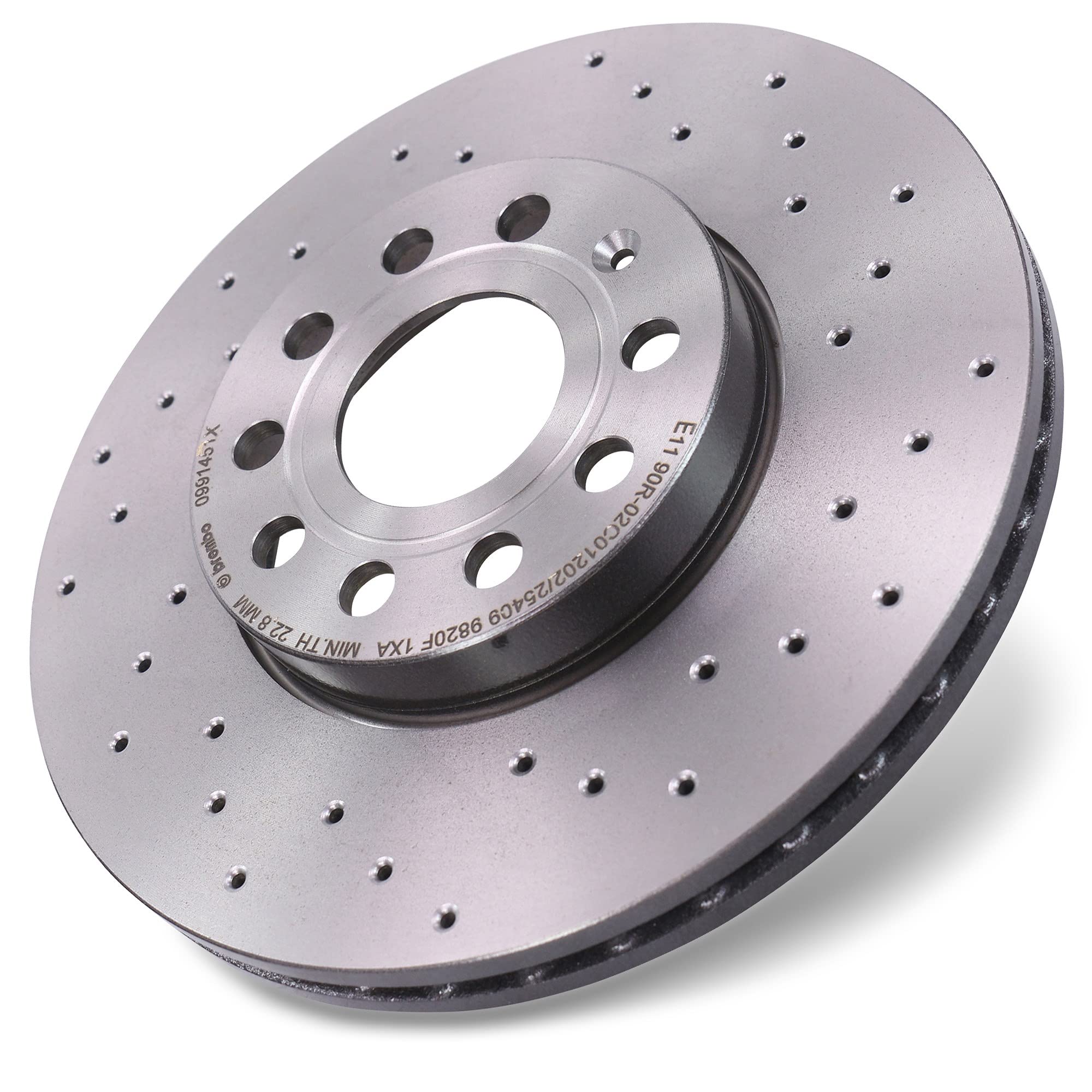 BREMBO XTRA LINE Bremsenset inkl Gelochte Sport-Bremsscheiben Vorne Ø 288 mm Belüftet + Hinten Ø 272 mm Voll + Bremsbeläge Vorne und Hinten + Verschleißkontakt
