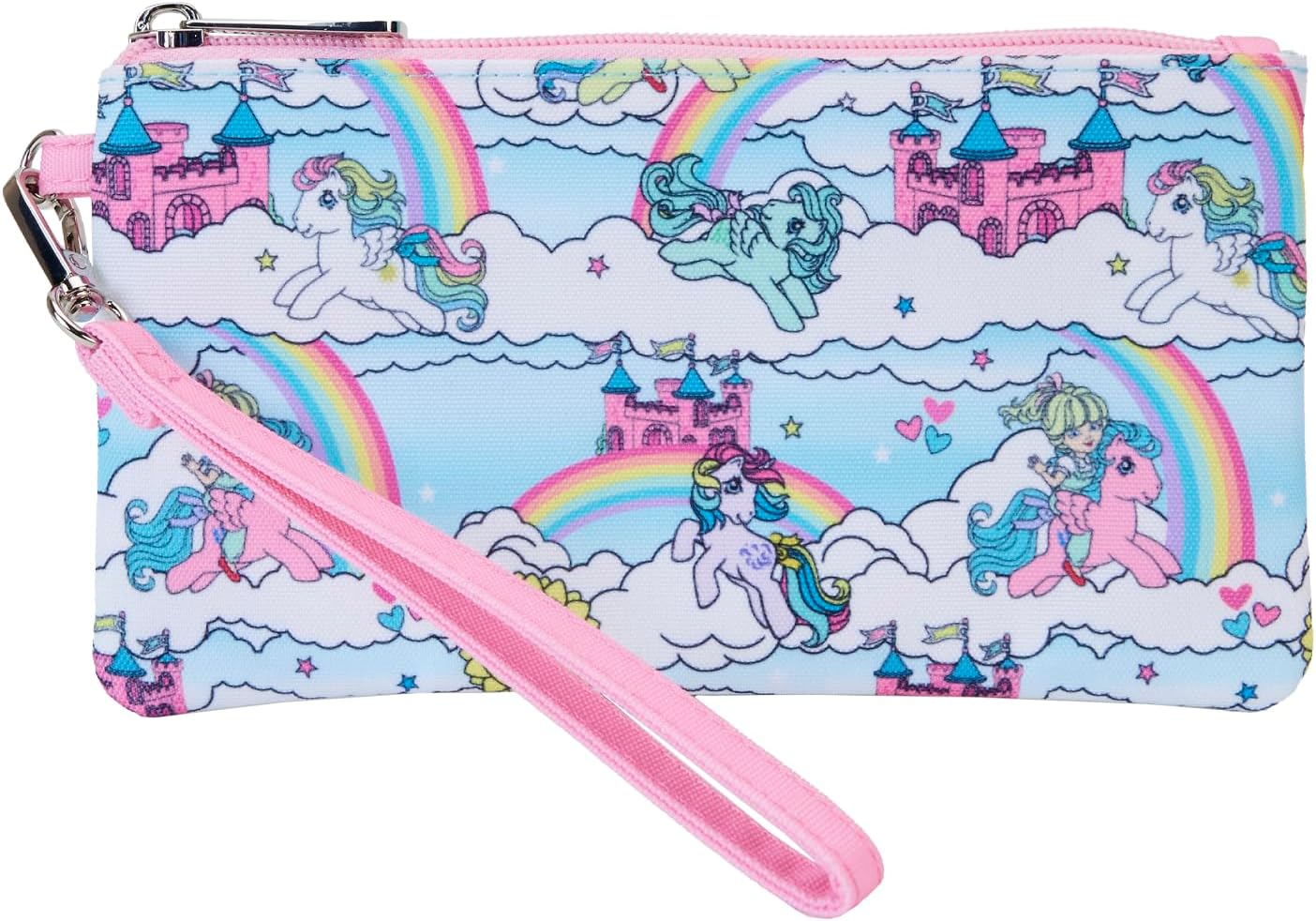 Loungefly Hasbro My Little Pony Sky Scene AOP Nylon Wristlet Wallet