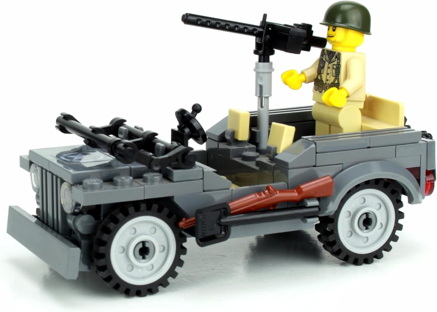 Battle Brick WW2 4 x 4 Utility Vehicle Custom Set