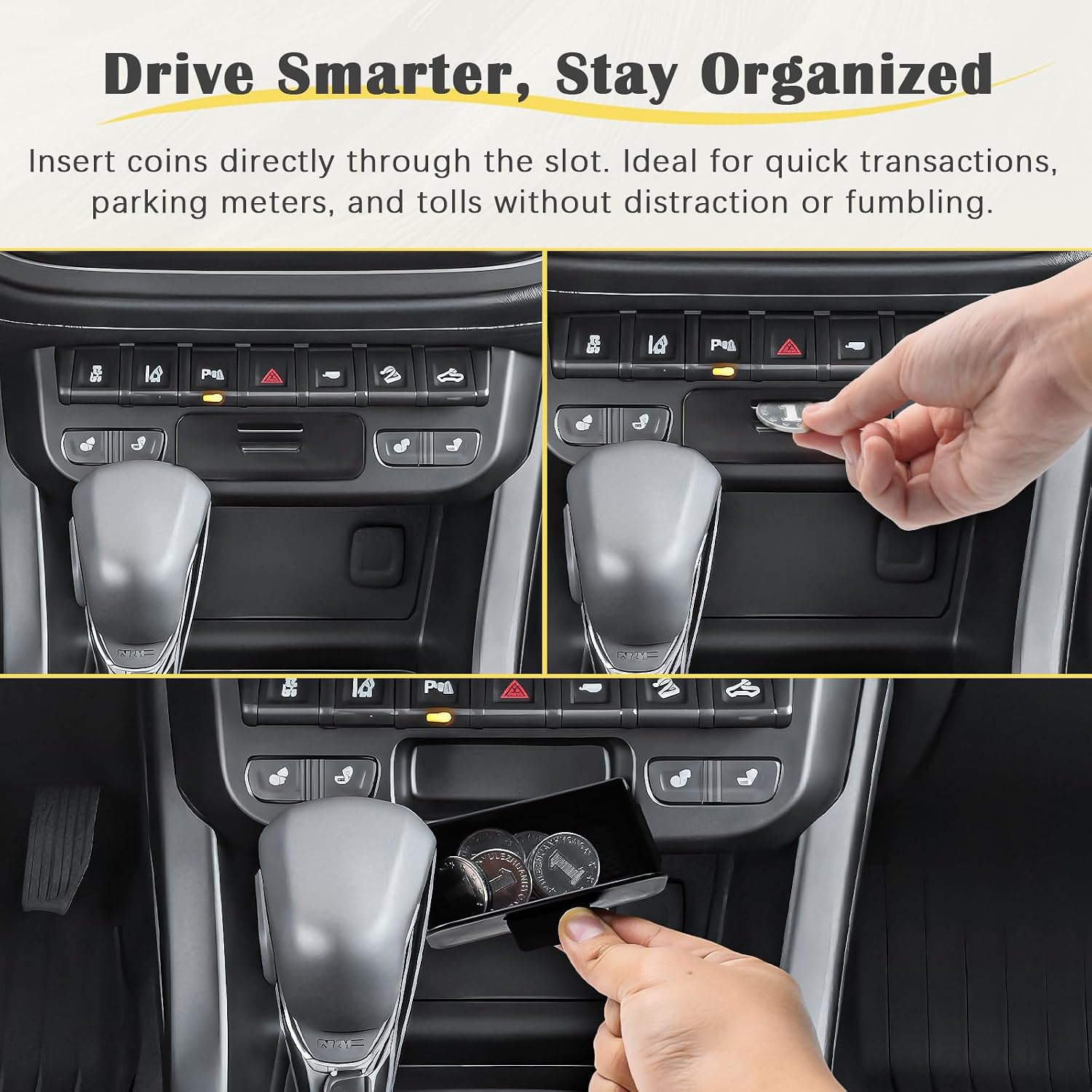 Center Console Organizer Hidden Cubby Drawer, Truck Interior Upgrade image 5