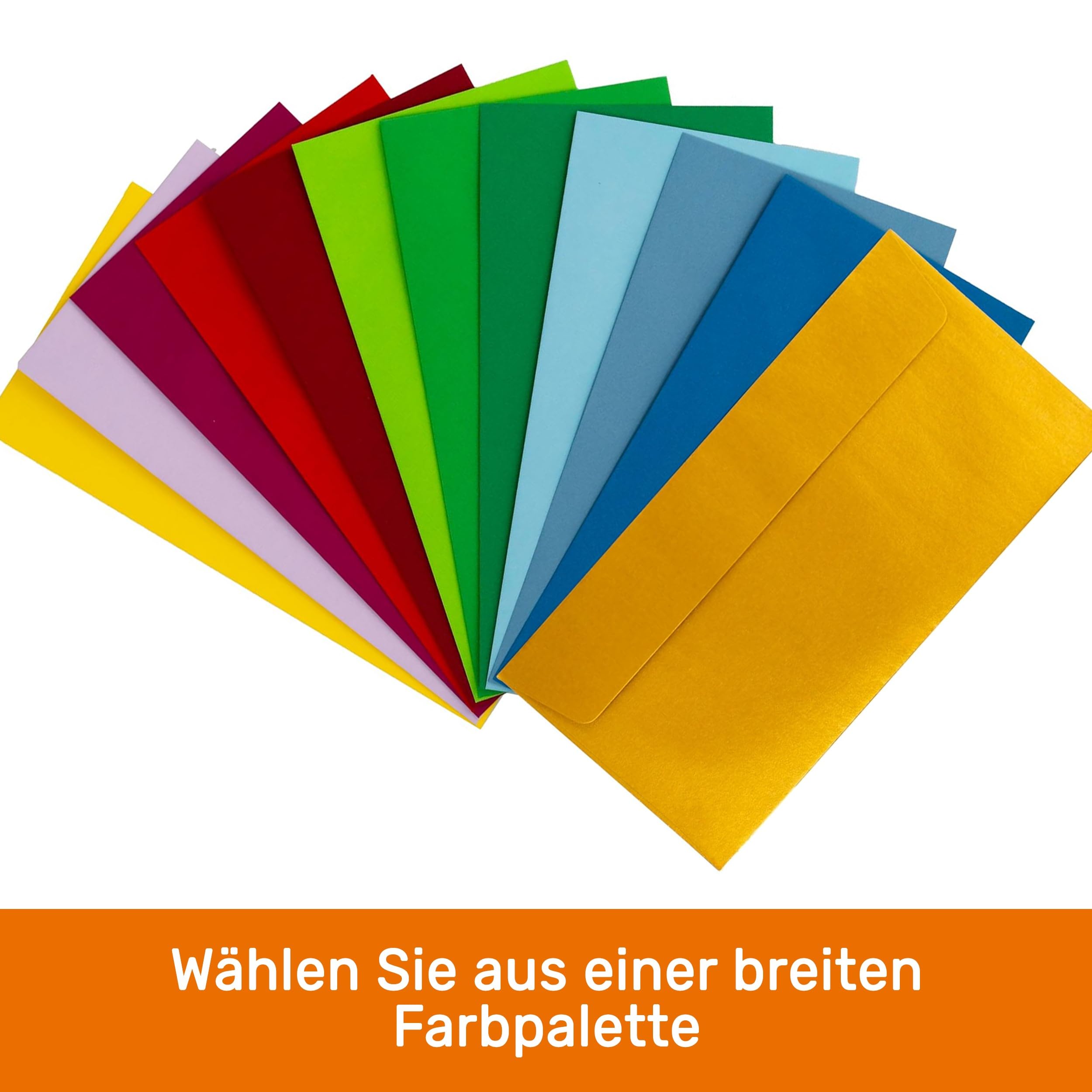 Umschläge, DIN Lang (220 x 110 mm), selbstklebend, Creme | Hochwertige Papierumschläge im 200er-Pack mit hoher Reißfestigkeit und langlebigem Haftklebestreifen.