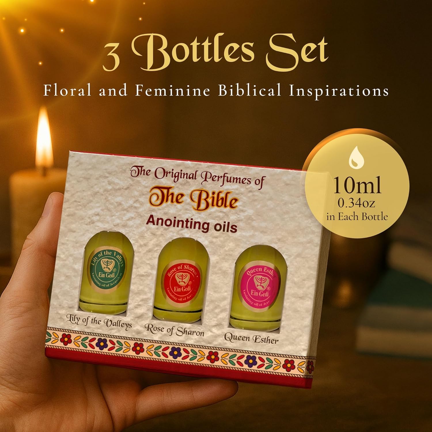 Amazon.com: Set of 3 Anointing Oils from Holyland, with Essential