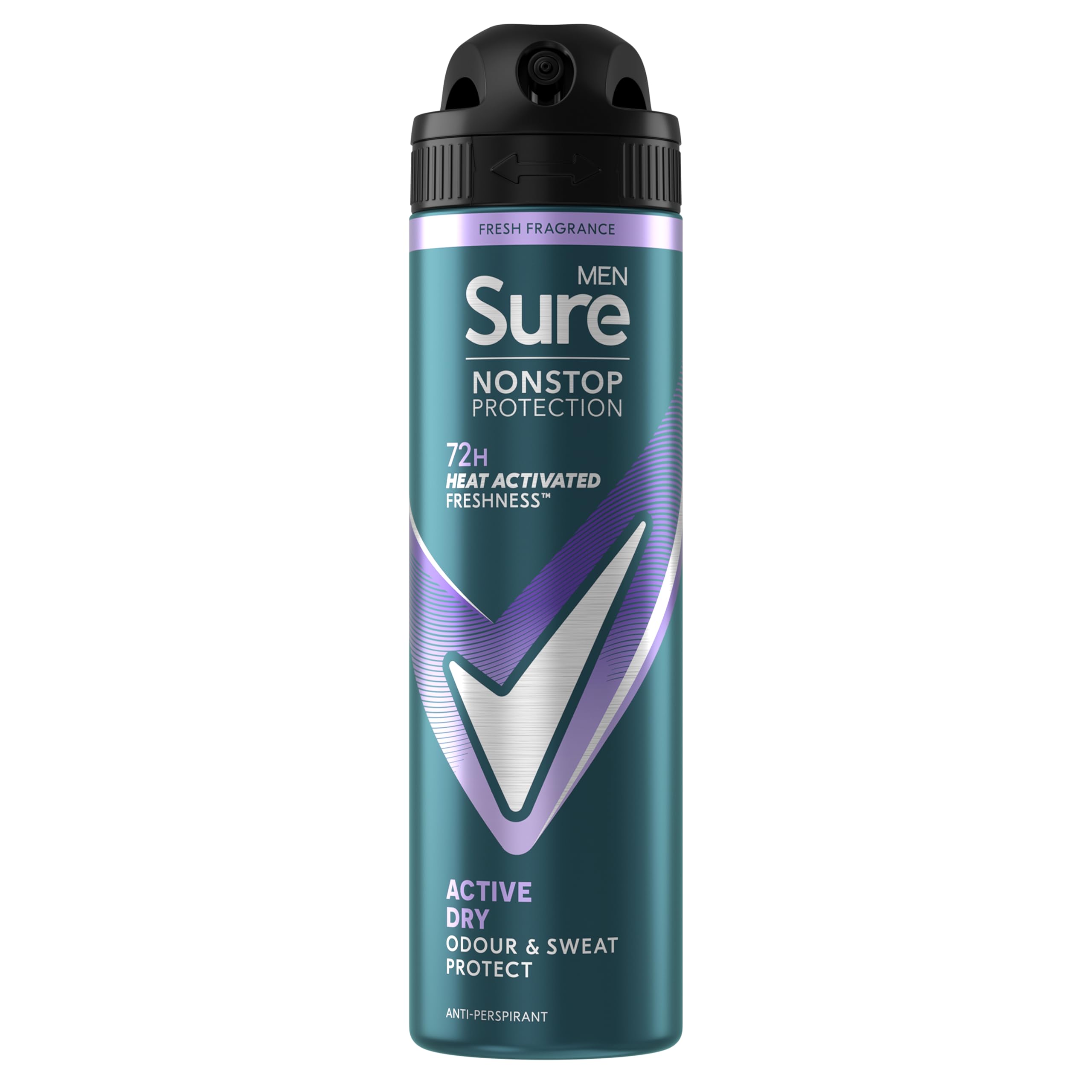 Sure (Buy 3, Active Dry) Men 72H Anti-Perspirant Deodorant 150Ml