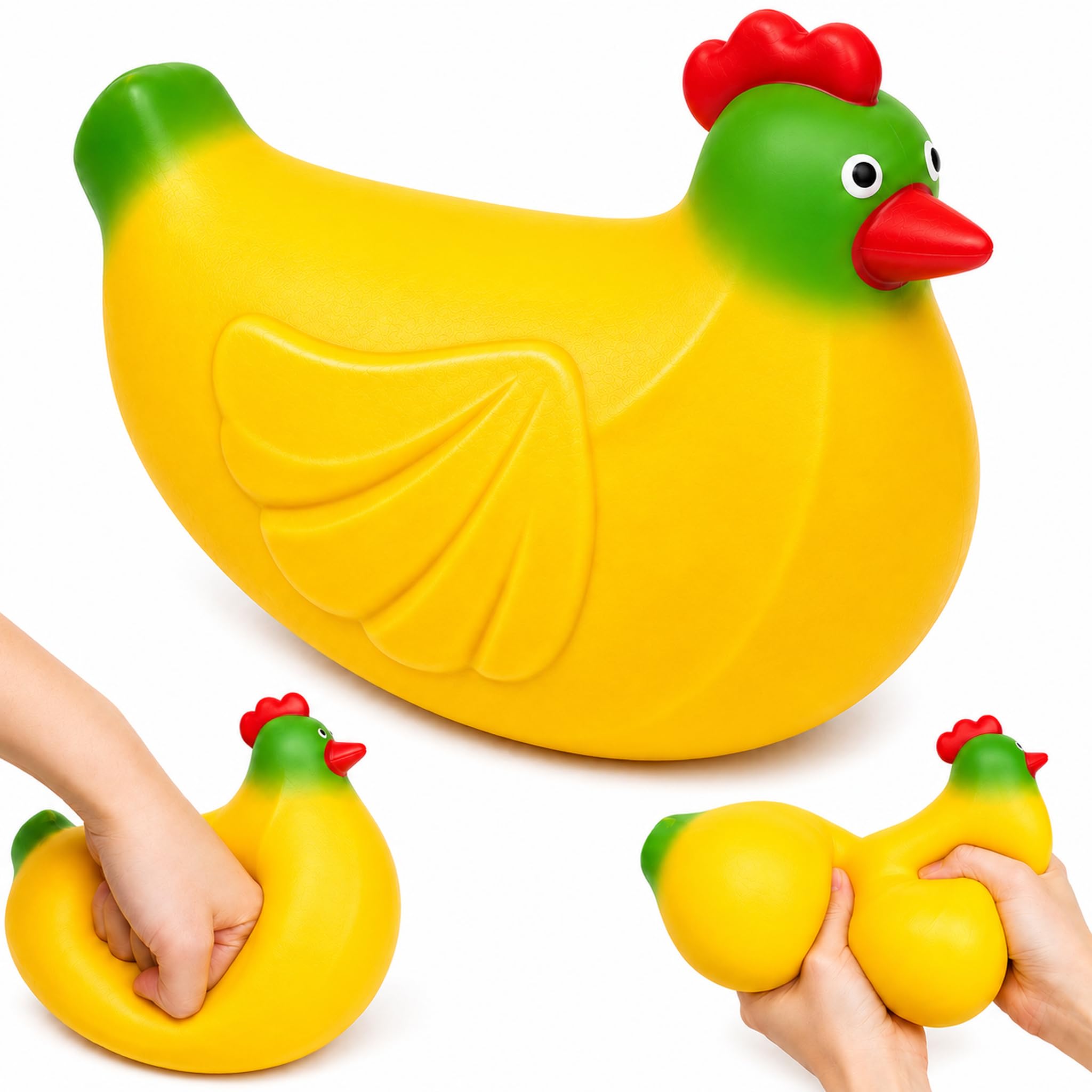 Giant Banana Chicken Squishy Toys,Slow Rising Squeeze Sensory Fidget Toy