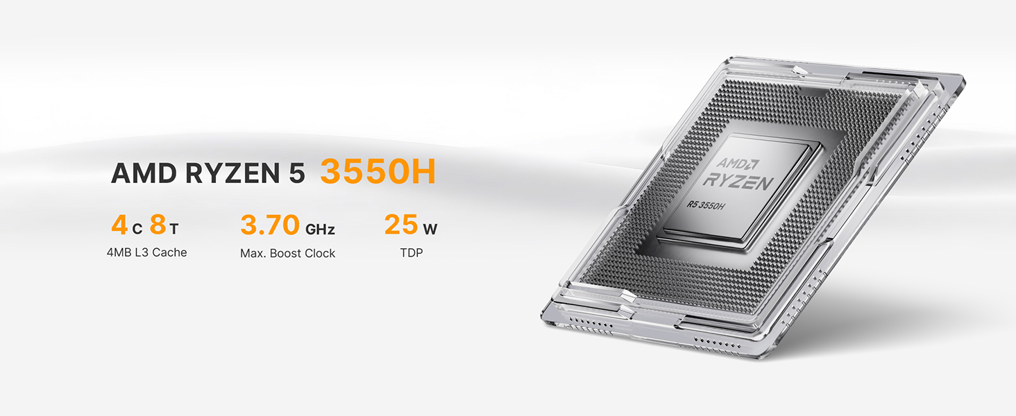 Amazon.com: origimagic C4 Mini PC, AMD Ryzen 5 3550H (Beat