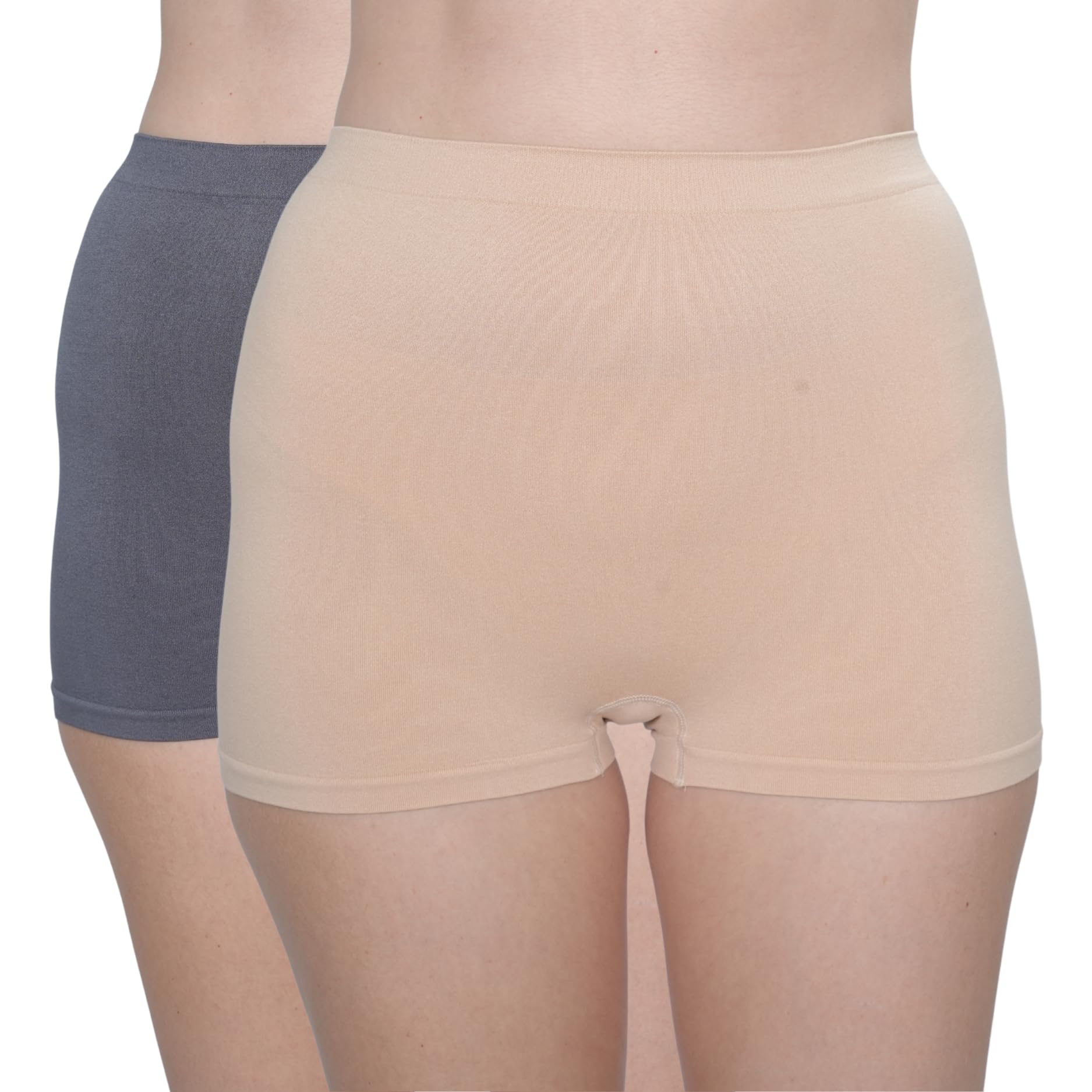 enskons seamless Women's Breathable and Comfortable Polyamide with Elastane Boy Shorts Panty Pack of 2-picture-38