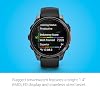 Garmin Fenix 8 Reloj inteligente premium multisport GPS para correr, 47 mm, AMOLED, apto para buceo, linterna integrada, gris pizarra con banda negra con base de carga Signature Series 7