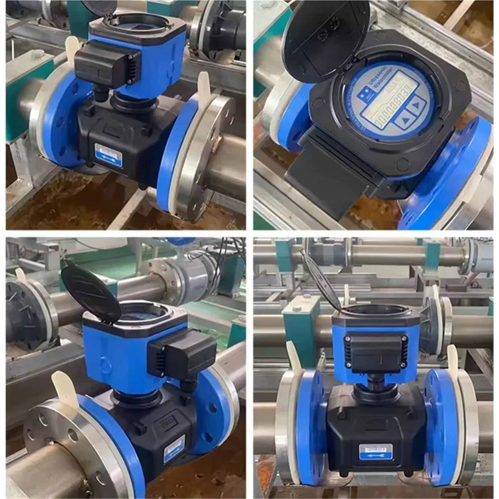 Caudalímetro, DN15 DN20 DN25 DN32 DN40 Medidor de flujo agua ultrasónico Conexión roscada IP68 RS485 MODBUS Flujo