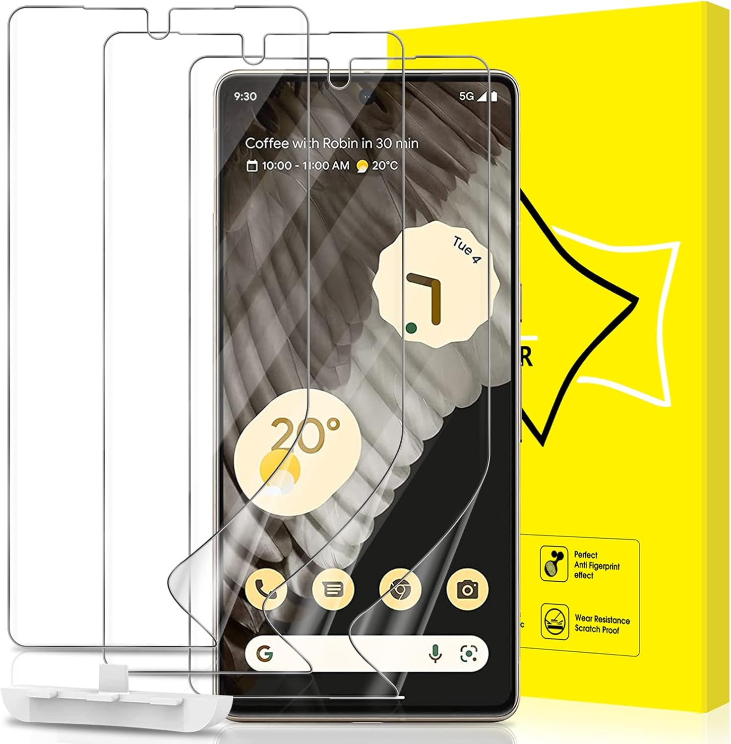 CONAPIKA 3x Schutzfolie Für Anio 5 - Blasenfreie HD Displayschutzfolie