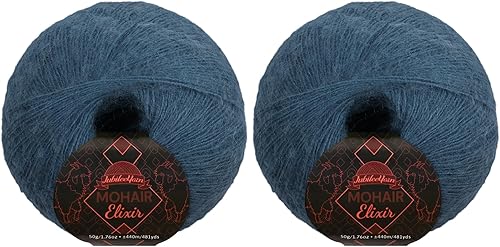 Vista 94 de JubileeYarn Mohair Elixir Yarn - 50 g/madeja Lana mezcla para bebé - Mimosa - 2 madejas 04 Mimosa