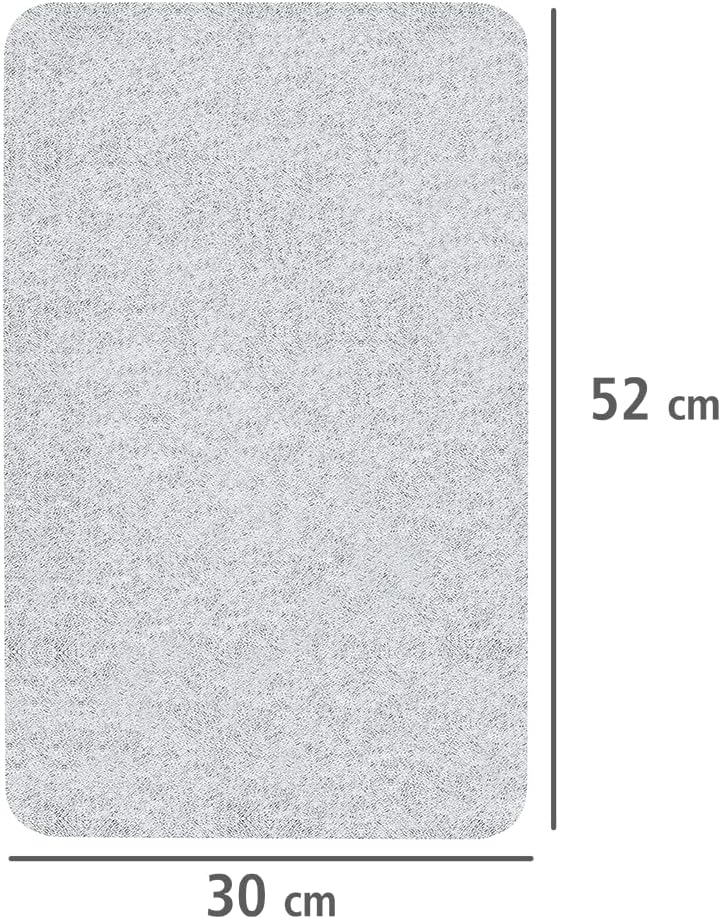 Wenko Transparent Universal Cover Plates - Set of 2, For All Types of Cookers, Tempered Glass, 11.8 x 0.7 x 20.5", Transparent