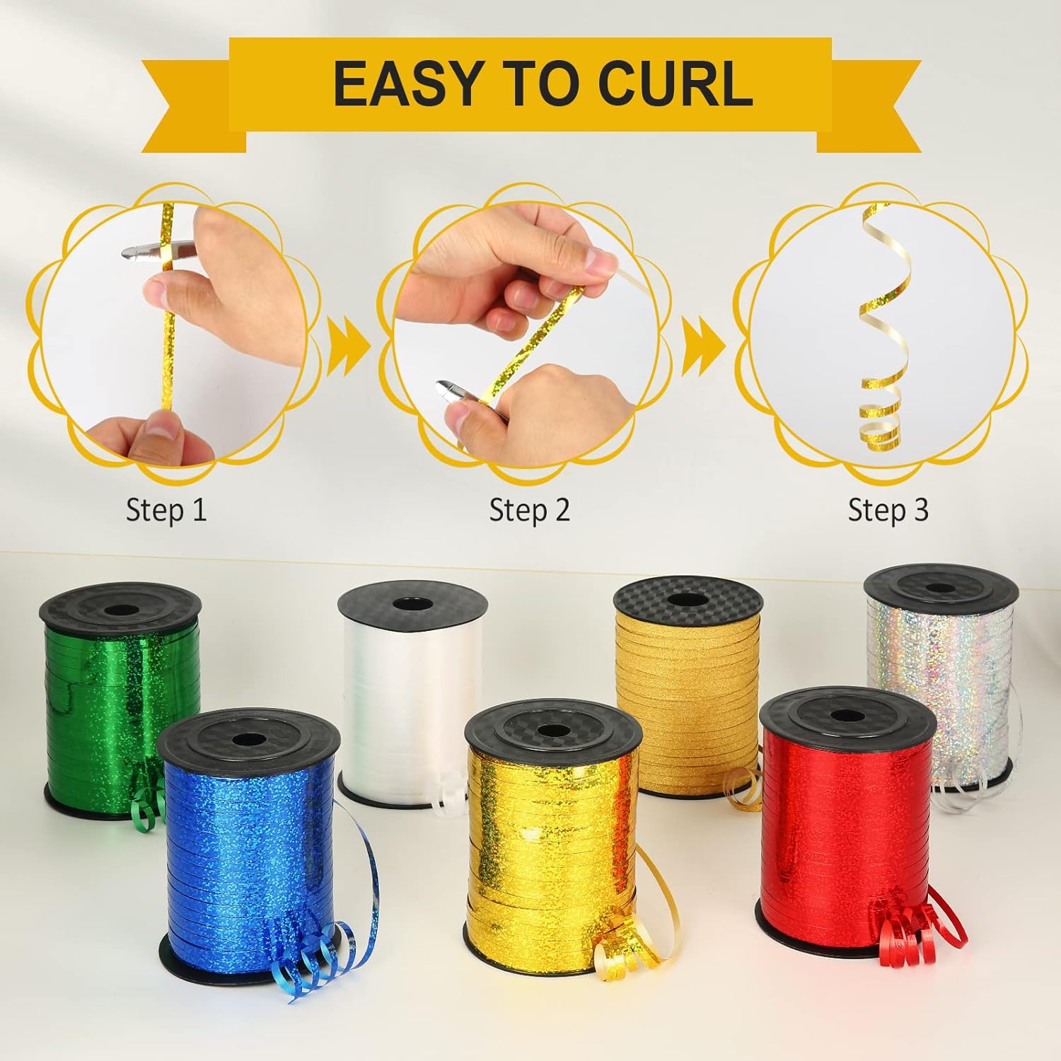 Green Curling Ribbon - 500 Yard Sage Green, Ideal for Gift Wrapping, Balloons, and Special Occasions like Christmas, St. Patrick's Day, Graduation - Image 6