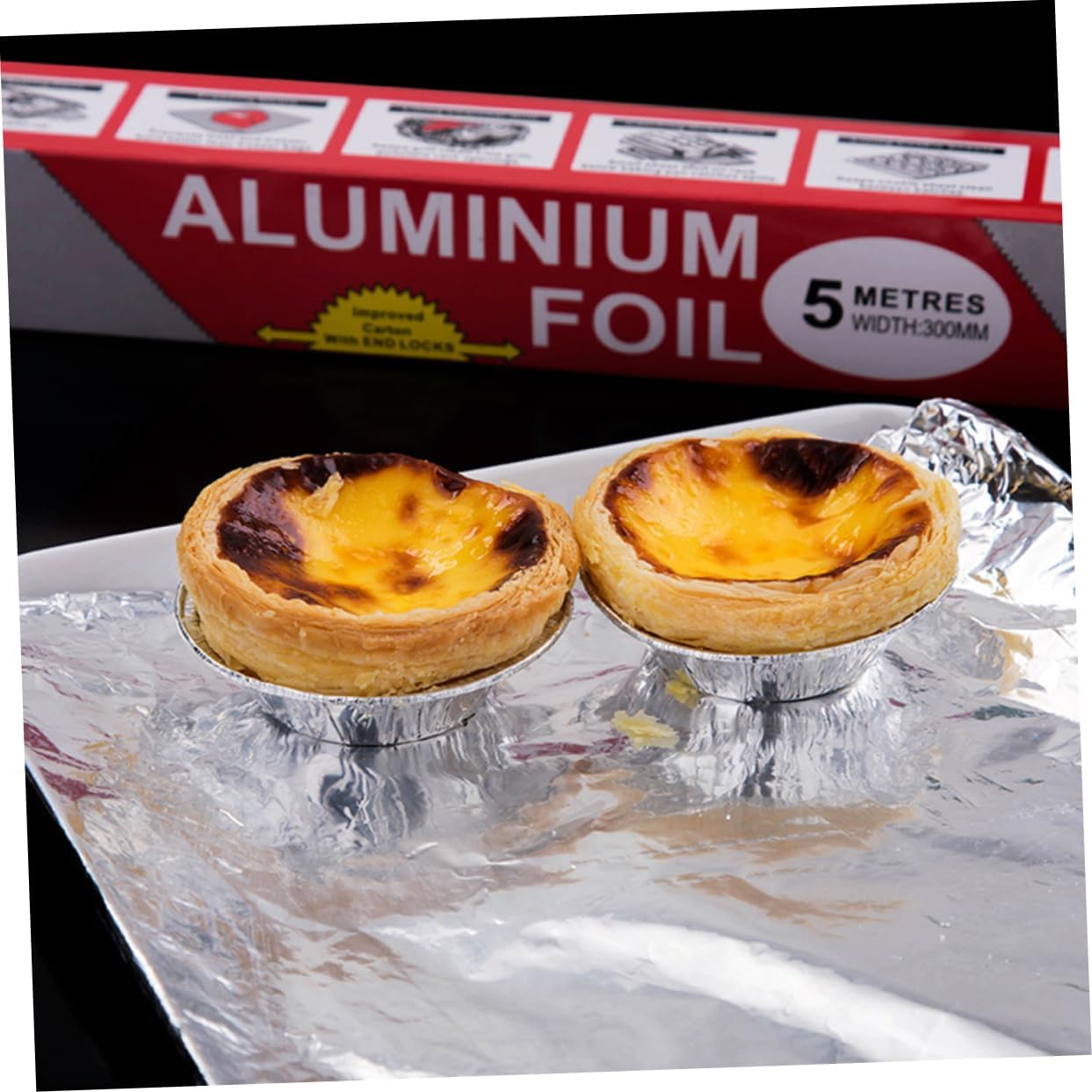 3rolls Aluminum Foil Heavy Duty Parchment Wrapping Paper Tin Foil Paper for Baking Grilling Bbq Accessories